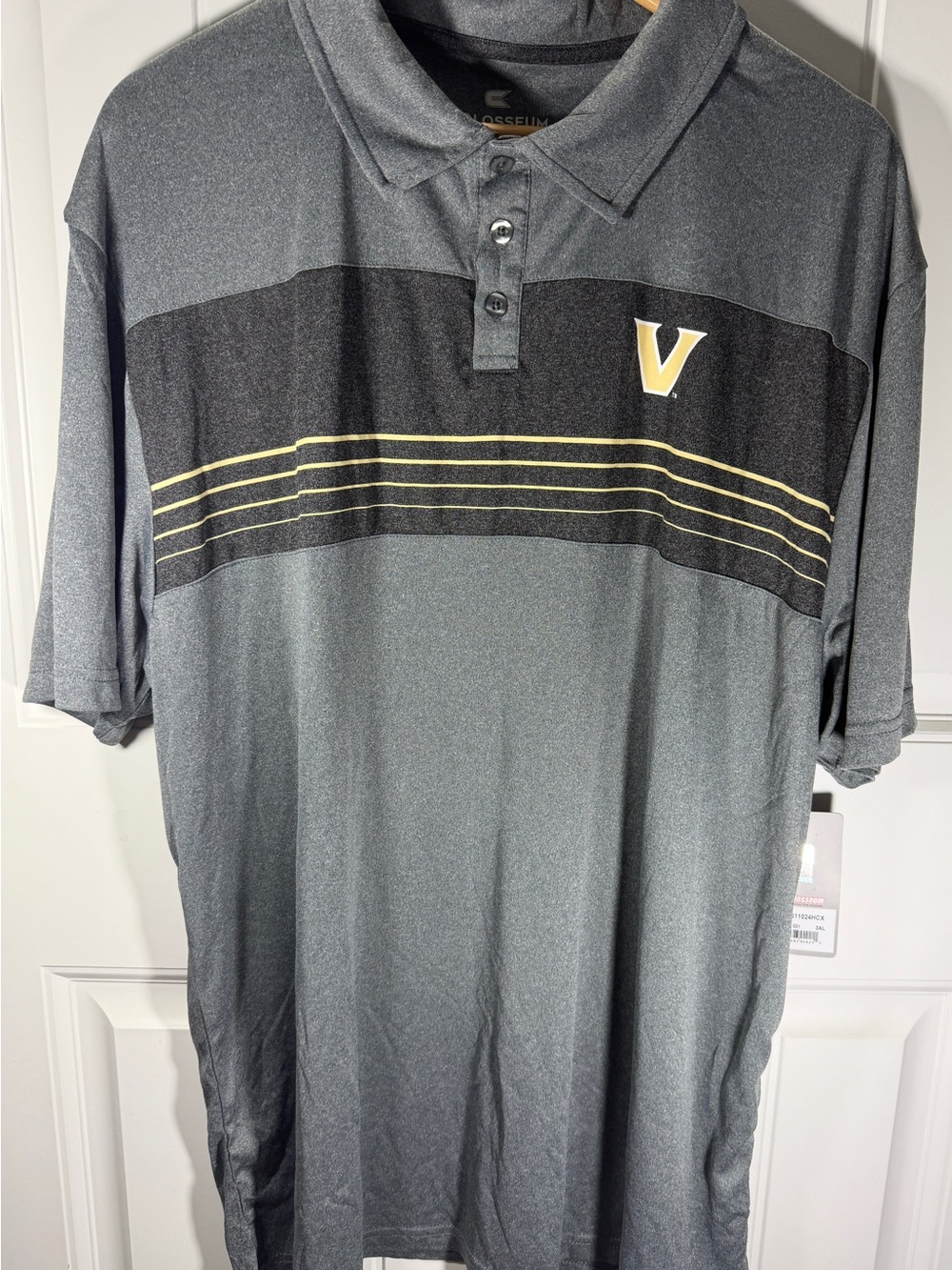 Vanderbilt Commodores Colosseum Performance Polo NWT 3XL